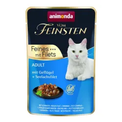 ANIMONDA Vom Feinsten Fines mit filets drób i filet z mintaja 85g